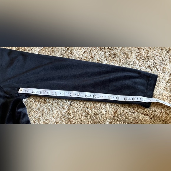 Analogy Velvety Soft Cardigan with Cute Snowmen by the Pockets, Black, Sz. L - Picture 8 of 8